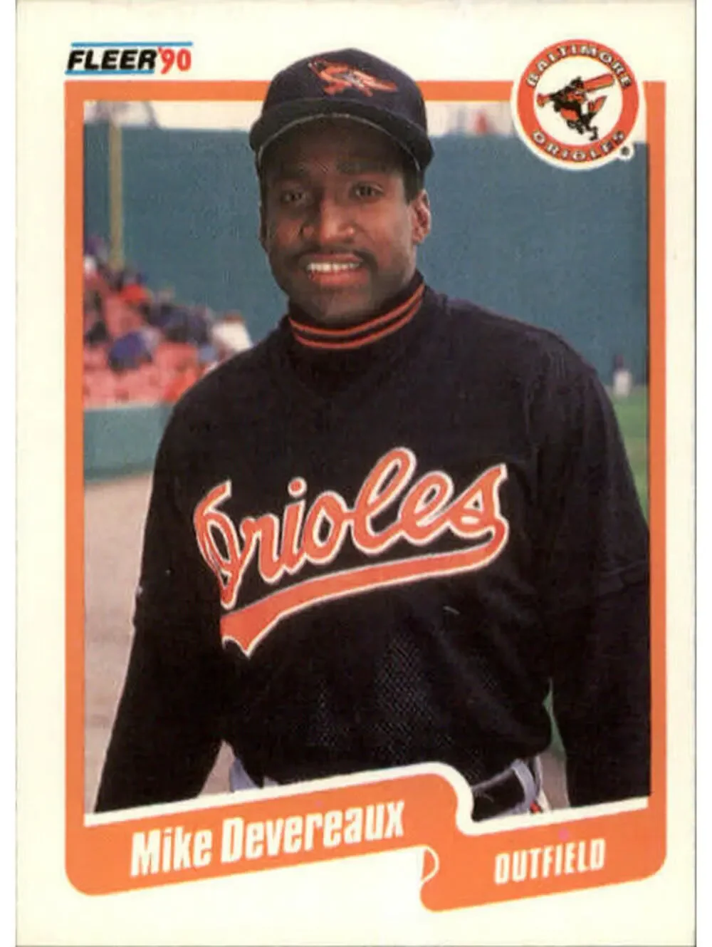 1990 Mike Devereaux Fleer Baseball Card #175